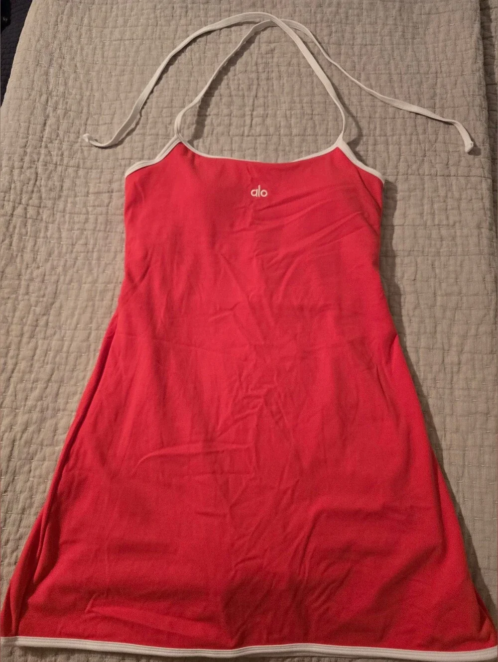ALO Candy Red Halter Dress